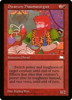 X 1 Dwarven Thaumaturgist NM Weatherlight WTH MTG Magic The Gathering - Image 1