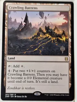 Crawling Barrens - Zendikar Rising Promo Pack - Magic the Gathering MTG Nice! - Image 1