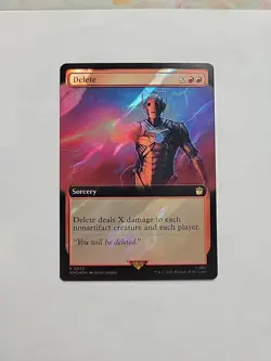MTG - Delete (Extended Art) (Surge Foil) WHO Foil Rare #0972 - Image 1