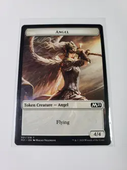 1x Angel Token (001/018) MTG Core Set 2021 (M21) NM Magic Regular - Image 1