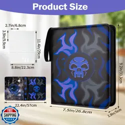 9 Pocket Card Binder for MTG/YGO/PTCG/Game Cards, Holds 900 Cards,Premium Car - Image 3