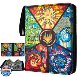 9 Pocket Card Binder for MTG/YGO/PTCG/Game Cards, Holds 900 Cards,Premium Car - Image 1