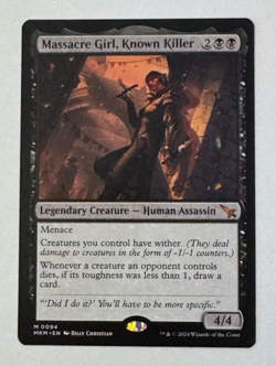 MTG Magic MKM Murders At Karlov Manor Massacre Girl, Known Killer - Mythic - Image 1