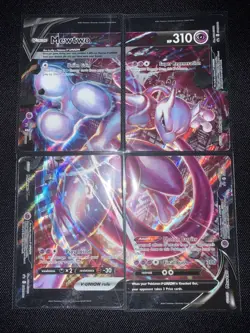 Mewtwo V-UNION [Set of 4] SWSH: Sword & Shield Promo Cards Holo Pokemon - Image 1