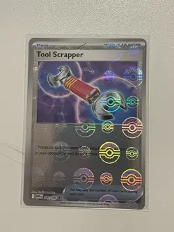 Tool Scrapper (Poke Ball) 085/086 Reverse Holo SV White Flare Pokemon TCG NM - Image 1
