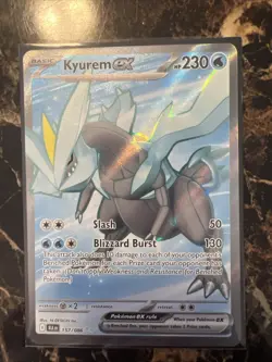 Kyurem ex 157/086 Pokemon Black Bolt Full Art Rare Holo Near Mint Pokemon TCG - Image 1