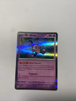 Mr. Mime 122/165 Holo Rare Scarlet & Violet 151 Pokemon - Image 1