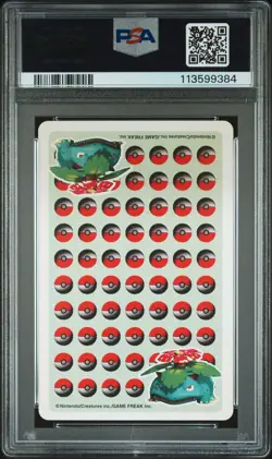 1998 POKEMON STADIUM GREEN VERSION PLAYING CARDS JOKER WEEZING PSA 10 - Image 2