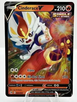 Cinderace V 044/264 - Ultra Rare - SWSH Fusion Strike TCG Pokemon Card NM - Image 3