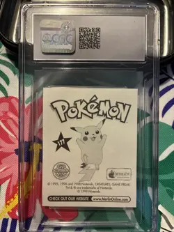 1998 Pokemon Merlin Topps Sticker #177 ~ Hitmonchan ~ CGC 8.5 NM/MINT - Image 2