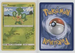 Pansage Reverse Foil Pokemon Sun & Moon Burning Shadows #12 n1u - Image 3