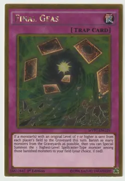 YuGiOh Final Geas MVP1-ENG29 Gold Rare 1st Edition NM - Image 1
