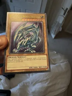 Yugioh OP28-EN001 Blue-Eyes White Dragon Ultimate Rare Euro NM purple cleanest - Image 2