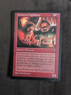 Dwarven Vigilantes - Magic the Gathering MTG Visions Single Card - Image 2