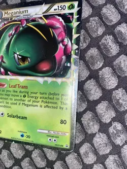 Pokemon Meganium Holo HGSS08 Promo Card 2010 - Played - Image 2