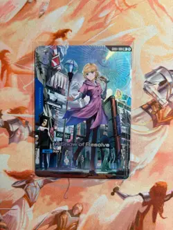 Gundam Card Game Newtype Rising A Show Of Resolve GD01-100 U+ Holo Foil NM - Image 1
