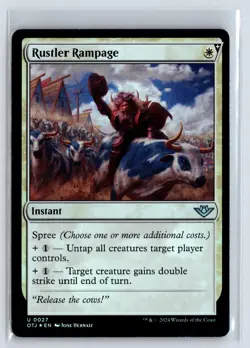 FOIL Rustler Rampage Outlaws of Thunder Junction - MTG Magic the Gathering Card - Image 1