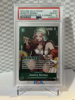 One Piece Card Game Jewelry Bonney ST02-007 Tourament Pack Vol.3 Winner PSA 10 - Image 1