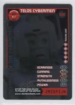 2010 Doctor Who - Monster Invasion Trading Card Game Telos Cybermen #36 0f8 - Image 1