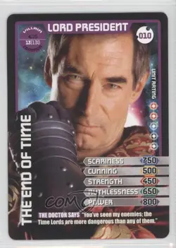 2010 Doctor Who - Monster Invasion Trading Card Game Lord President #10 1i3 - Image 1