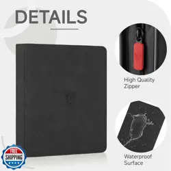 Deoyibu Trading Card Binder with Zip,12 Pockets Card Binder,720 Double Sided - Image 2