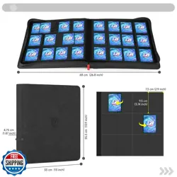 Deoyibu Trading Card Binder with Zip,12 Pockets Card Binder,720 Double Sided - Image 4