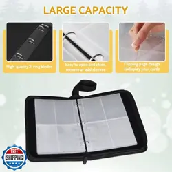 Bebomne Card Binder Holder 480 Pockets with 60 Removable Sleeves, Portable Ga - Image 4