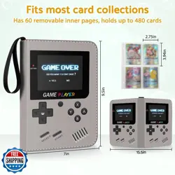 Bebomne Card Binder Holder 480 Pockets with 60 Removable Sleeves, Portable Ga - Image 5