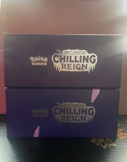2 Pokemon Trading Card Game:Chilling Reigns Box LOT (Mix Of Cards/Organizer) - Image 2