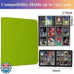 12 Pocket Card Binder, 720 Pockets PU Leather Zipper Trading Card Collection - Image 3