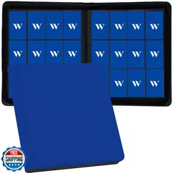 12 Pocket Card Binder, 720 Pockets PU Leather Zipper Trading Card Collection - Image 1