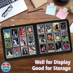 12 Pocket Card Binder, 720 Pockets PU Leather Zipper Trading Card Collection - Image 2