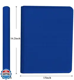 12 Pocket Card Binder, 720 Pockets PU Leather Zipper Trading Card Collection - Image 4