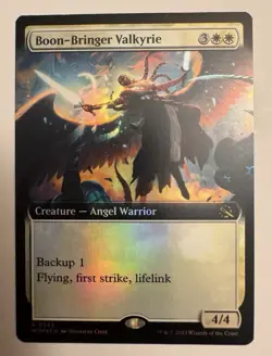 Boon-Bringer Valkyrie (Extended Art) -Foil Light Play MTG March of the Machine - Image 1