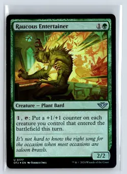FOIL Raucous Entertainer Outlaws of Thunder Junction - MTG Magic the Gather - Image 1
