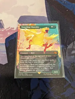 Traveling Chocobo #0406 (Borderless) Unplayed NM MTG Final Fantasy - Image 1