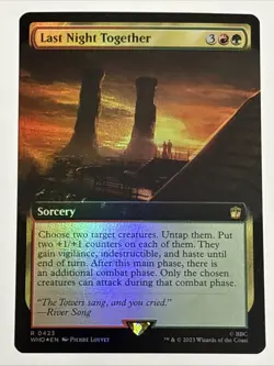 MTG Universes Beyond: Doctor Who Last Night Together Extended Art Foil 0423 NM R - Image 1