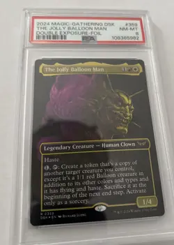 2024 Mtg Dsk Jolly The Ballon Man Double Exposure Psa 8 Magic The Gathering - Image 1