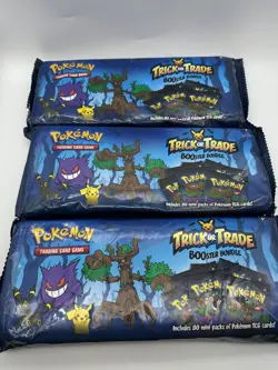 Lot of 3 Pokemon Halloween Trick or Trade 2024 BOOster Bundles 240 Packs - Image 1