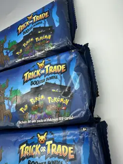 Lot of 3 Pokemon Halloween Trick or Trade 2024 BOOster Bundles 240 Packs - Image 5