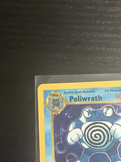 Pokemon TCG Poliwrath 013/102 Base Set (Shadowless) Vintage Holo WOTC 1999 MP - Image 3