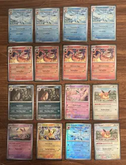 POKEMON TCG Lot Of 16 Prismatic Evolutions EEVEELUTIONS Poke Ball Reverse Cards - Image 2
