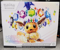 Pokemon Prismatic Evolutions ETB NO PACKS w/ sealed promo & accessories - Image 1