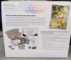 Pokemon Prismatic Evolutions ETB NO PACKS w/ sealed promo & accessories - Image 2