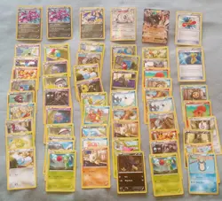 Dragons' Exalted, Set #124, (5) Holo, (53) Reg, 2012 Pokemon Cards, L-Mod Played - Image 1