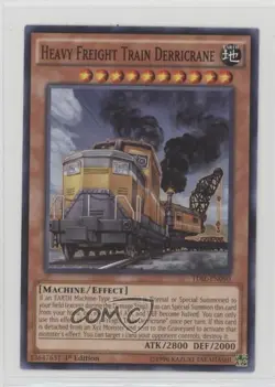 Heavy Freight Train Derricrane 1st Ed. YuGiOh The Dark Illusion #TDIL-EN090 0su9 - Image 1