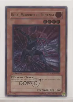 Rose Warrior of Revenge (UL) 1st Ed. YuGiOh Crossroads Chaos #CSOC-EN000 u3f - Image 1