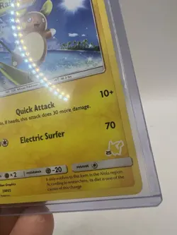 Pokemon Card Alolan Raichu SM65 Black Star Promo Non Holo L/P - Image 5