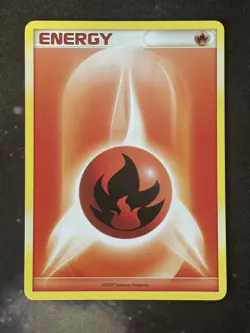 Card Pokemon Nintendo Fire Energy 2007 Unnumbered LP - Image 1