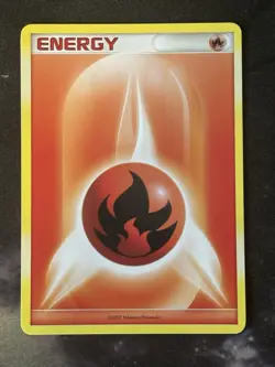 Card Pokemon Nintendo Fire Energy 2007 Unnumbered LP - Image 1